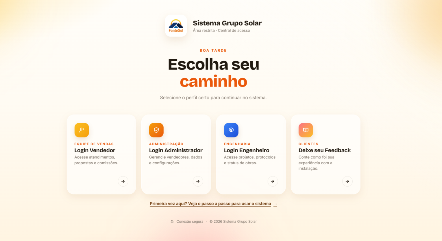 Ilustração provisória da tela Suas Vendas, com lista de registros e filtros.